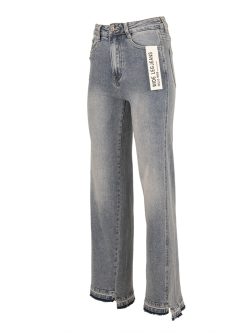 Light blue wide leg jeans van Hello Miss