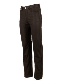 Zwarte wax wide leg jeans van Norfy