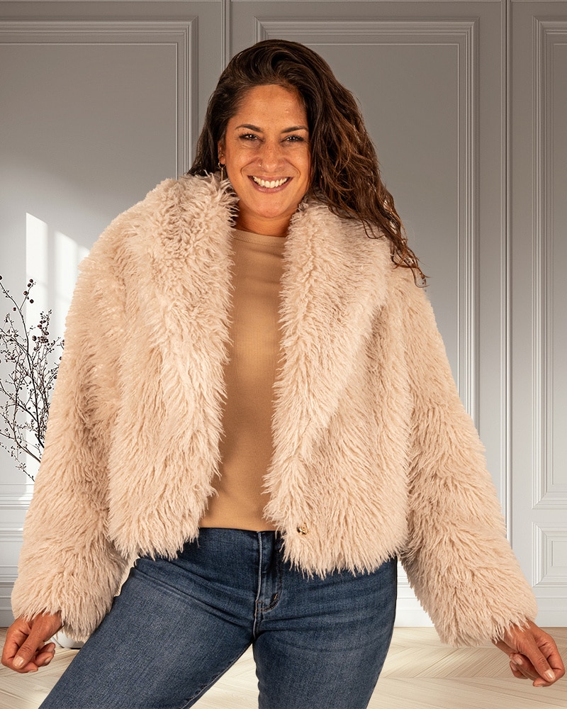 Camel shirt lange mouw van Azzurro - Afbeelding 5