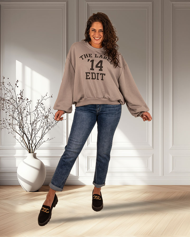 Blue high waist mom jeans van Hello Miss