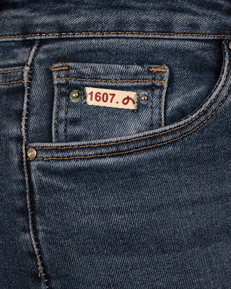 Blue high waist mom jeans van Hello Miss - Afbeelding 5