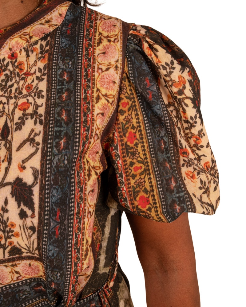 Patchwork print jurk van Forza - Afbeelding 4