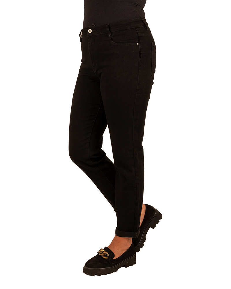 Black high waist mom jeans van Hello Miss - Afbeelding 2