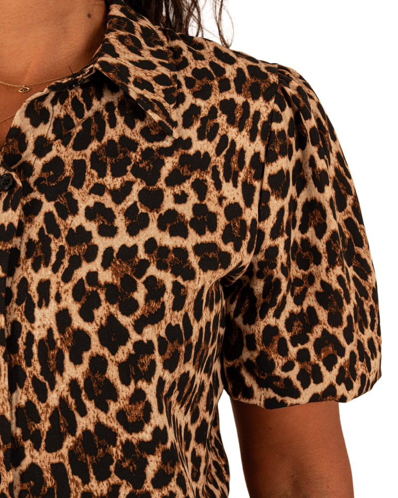 Panterprint blouse van Gemma Ricceri - Afbeelding 5