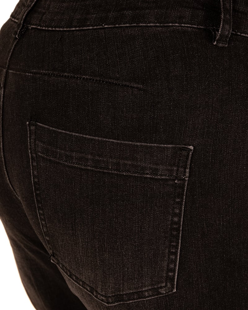 Zwarte barrel wide leg jeans van Forza - Afbeelding 4
