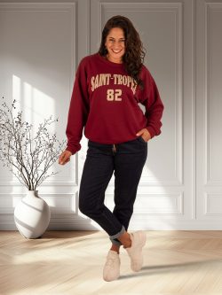 Donkerblauwe jeans jogger van Nina Carter