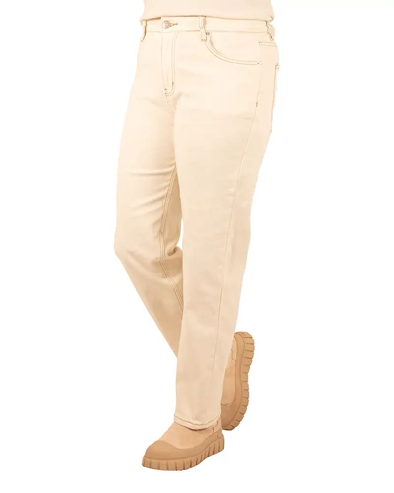 Lichtbeige balloon jeans van Kate - Afbeelding 2