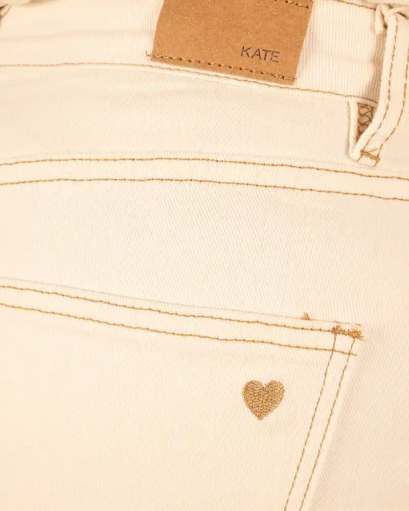 Lichtbeige balloon jeans van Kate - Afbeelding 4