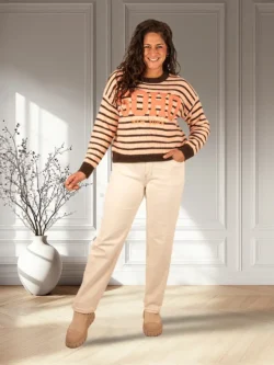 Lichtbeige balloon jeans van Kate