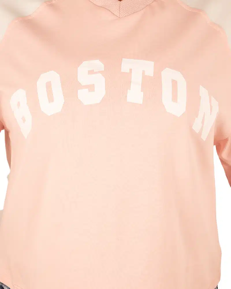 Oudroze/wit shirt "Boston" van Feelkoo - Afbeelding 4