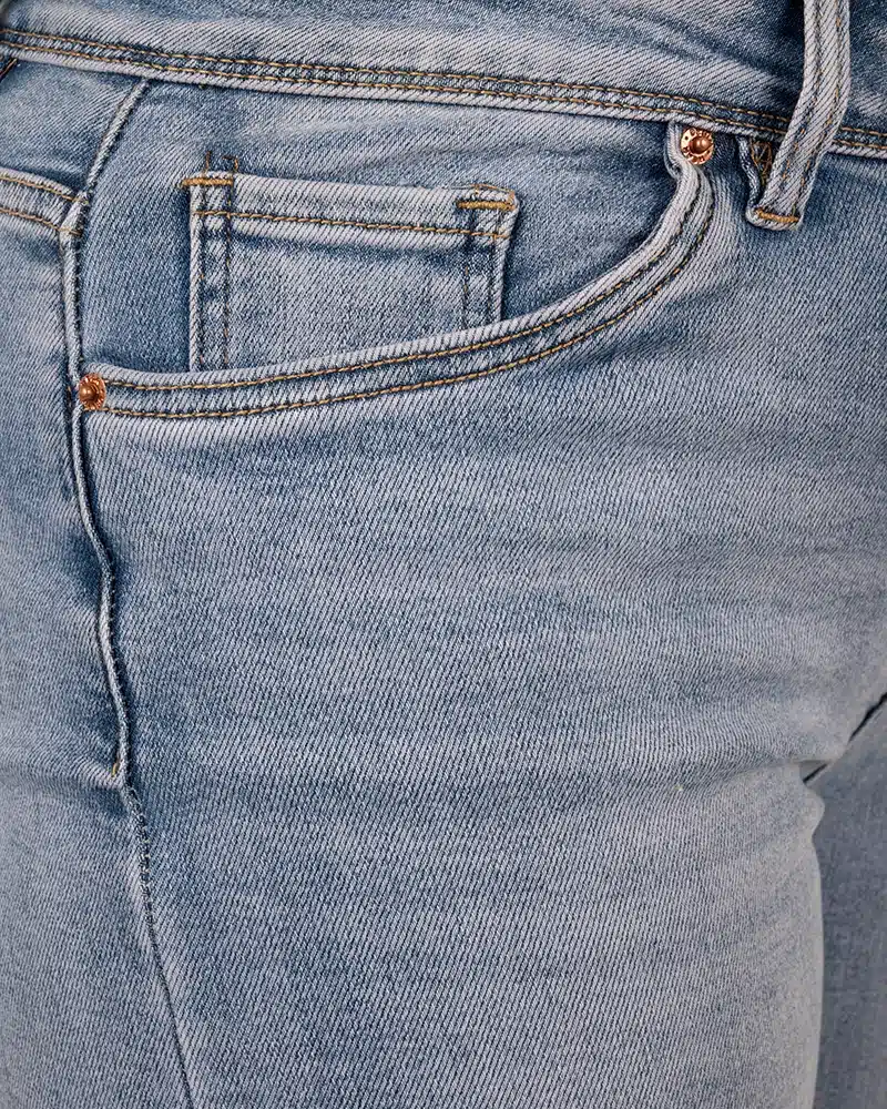 Light blue high rise straight jeans van Norfy - Afbeelding 7