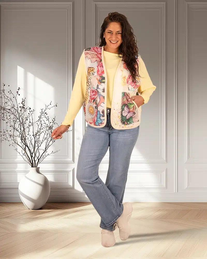 Light blue high rise straight jeans van Norfy - Afbeelding 5