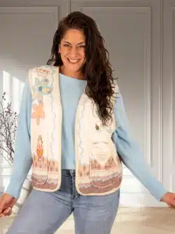 Bodywarmer "love" van Gemma Ricceri