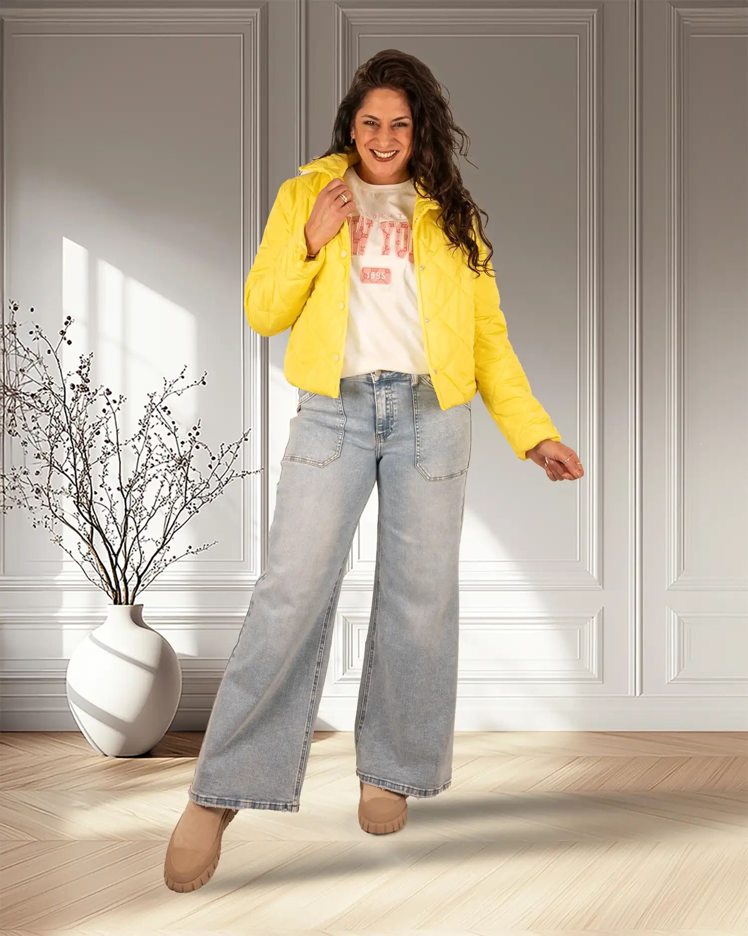 Light blue wide leg jeans van Toxik - Afbeelding 6
