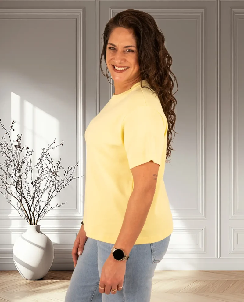 Geel basis shirt  van Gemma Ricceri - Afbeelding 3