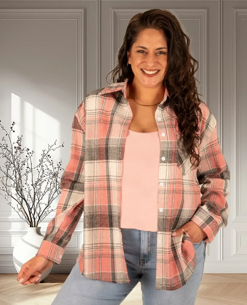 Roze basic hemdje dubbel D*versa - Afbeelding 2