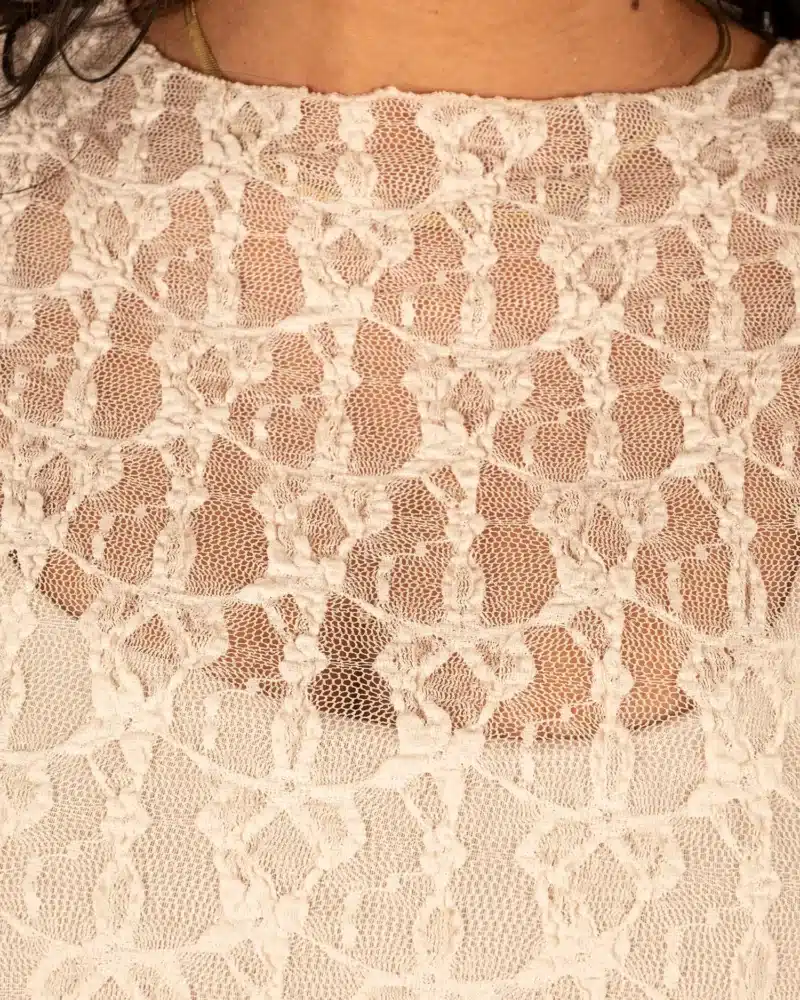 Beige kanten top van El-Vita - Afbeelding 5