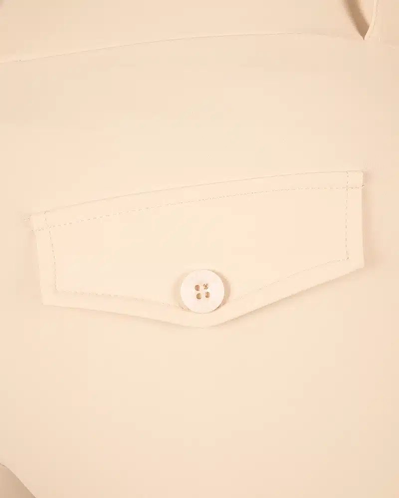 Lichtbeige travelstof pantalon met naad van Triple Nine - Afbeelding 6