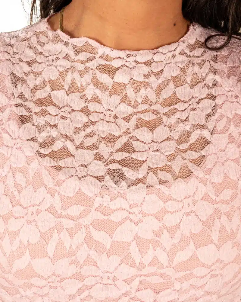 Roze kanten top van El-Vita - Afbeelding 5