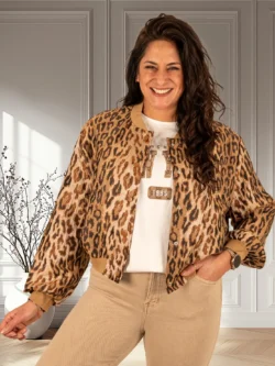 Panterprint bomberjack van Flamant Rose