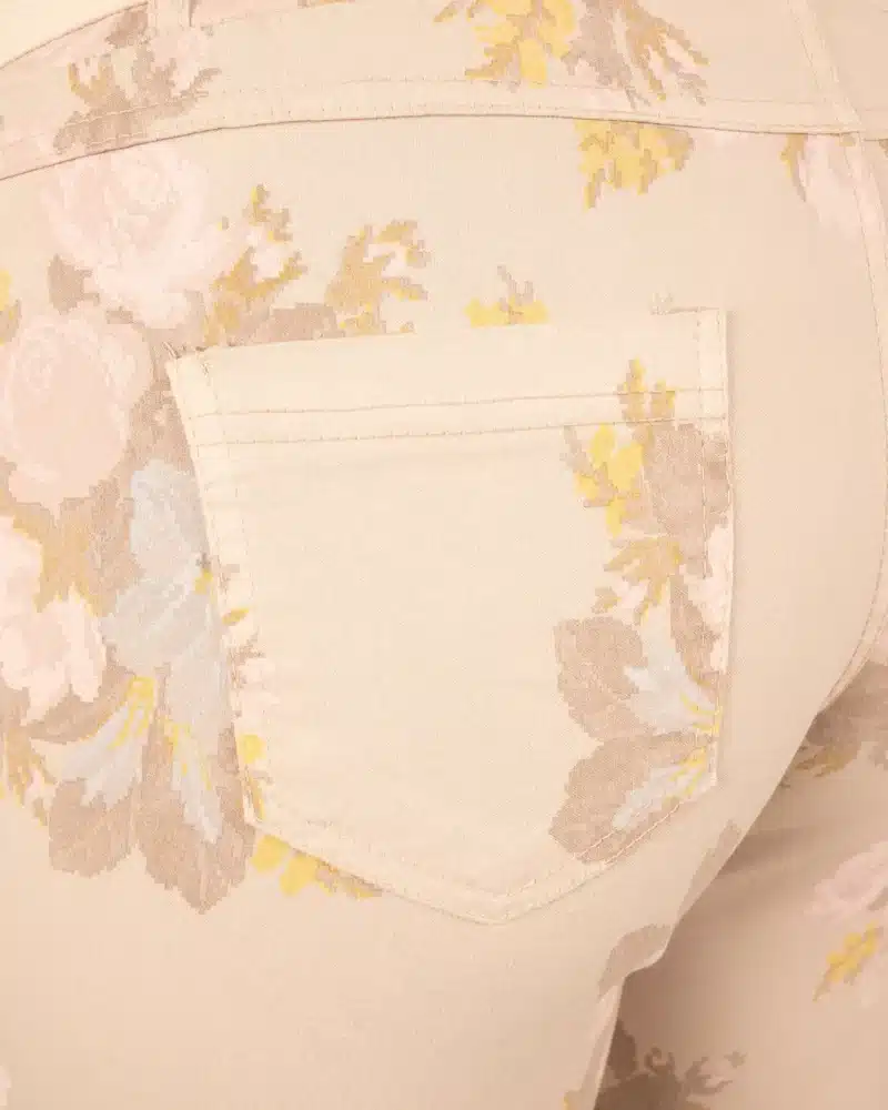 Beige broek bloemen van Gemma Ricceri - Afbeelding 5