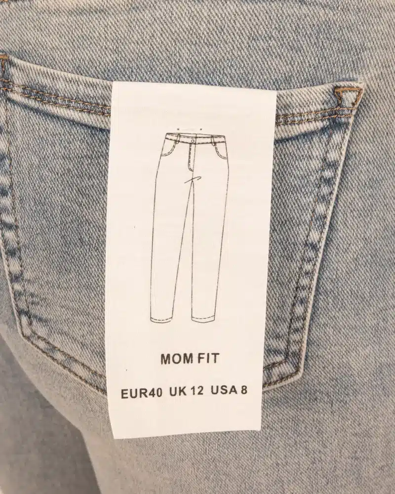 Dirty wash high waist mom jeans van Hello Miss - Afbeelding 5