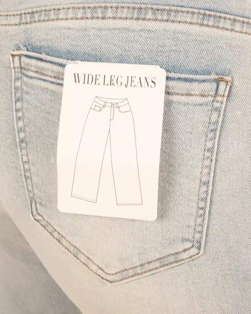 Light blue wide leg jeans damage van Hello Miss - Afbeelding 9