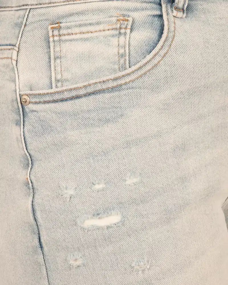 Light blue wide leg jeans damage van Hello Miss - Afbeelding 5
