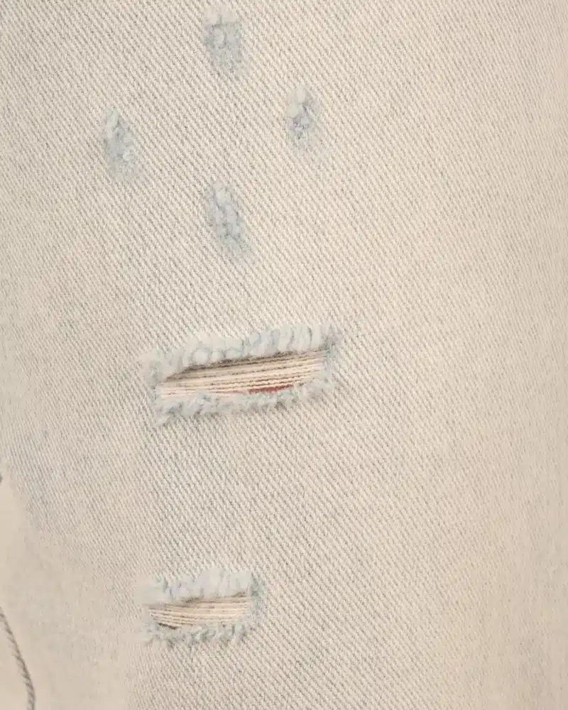 Light blue wide leg jeans damage van Hello Miss - Afbeelding 7