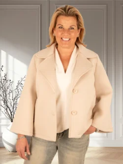 Beige scuba jasje van Barcode