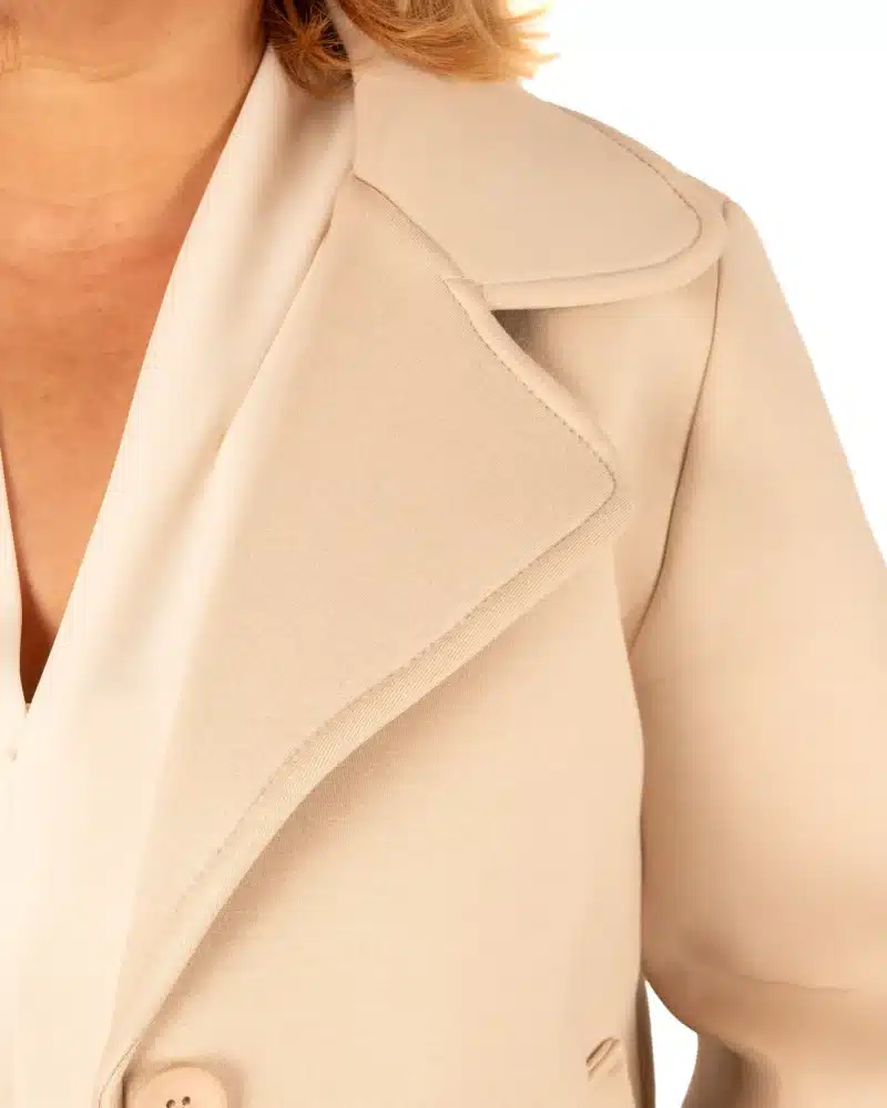 Beige scuba jasje van Barcode - Afbeelding 4