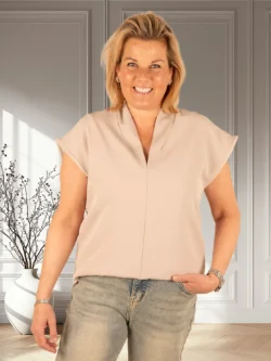 Beige top van Perla Nera