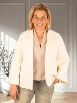 Ecru scuba jasje van Barcode