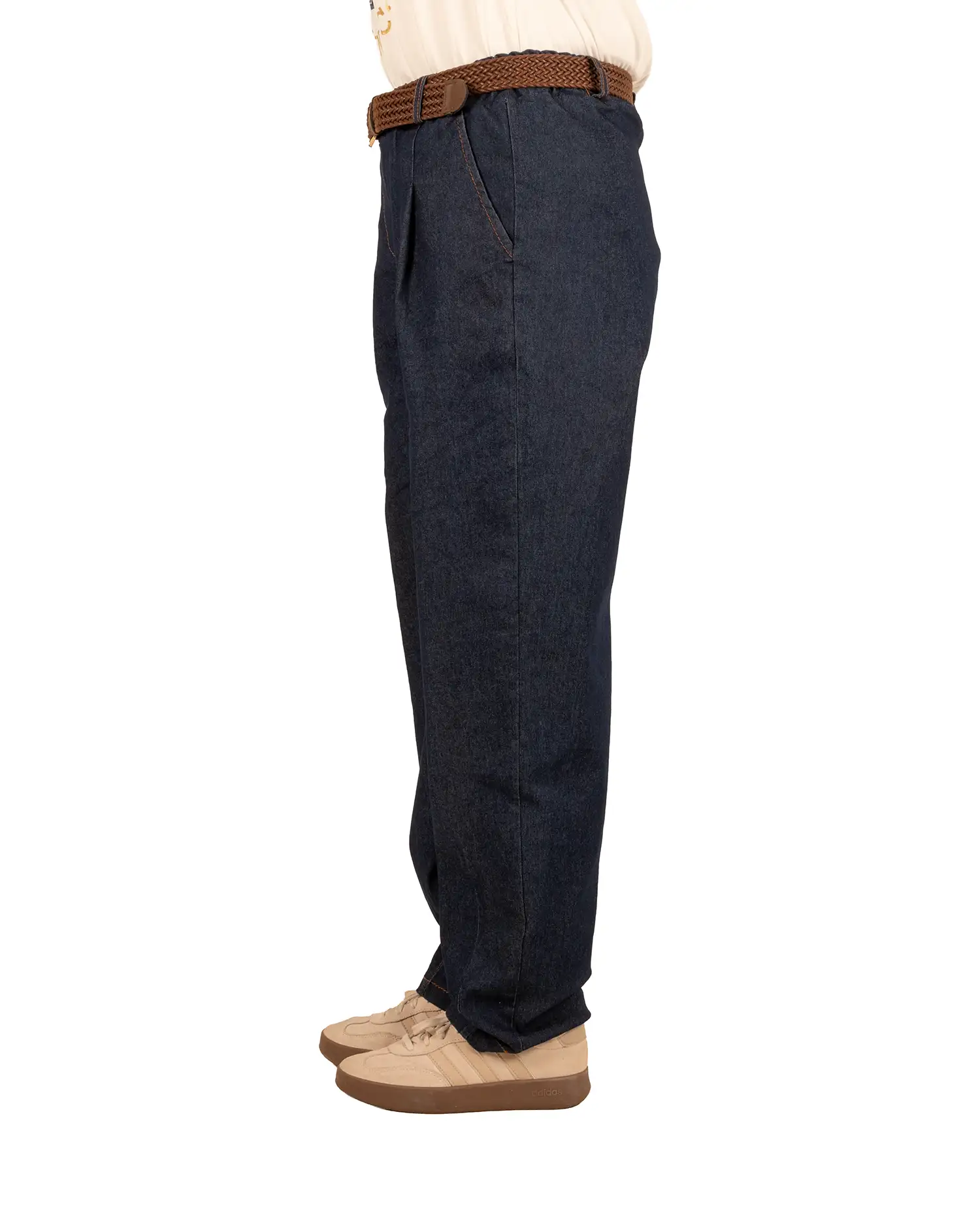 Jeans stretch broek met riem van Chastar - Afbeelding 3