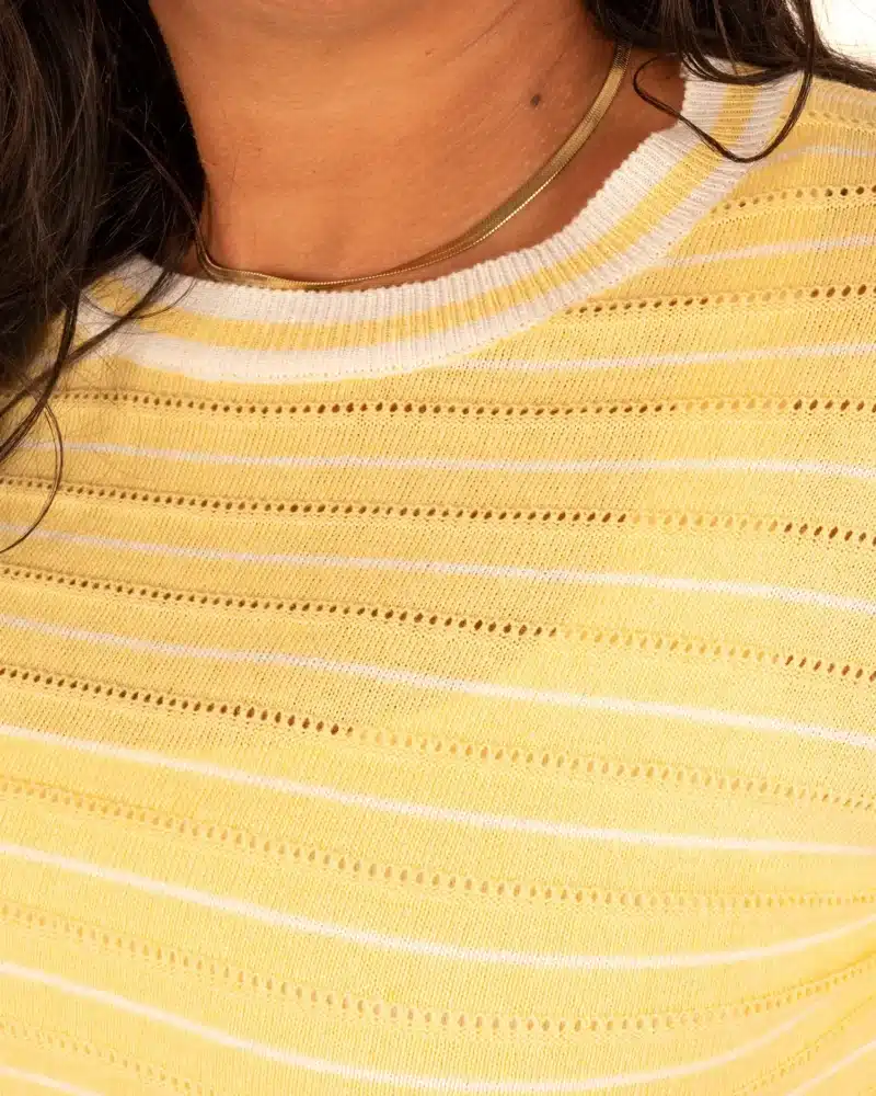 Geel gestreept shirt van El-Vita - Afbeelding 4