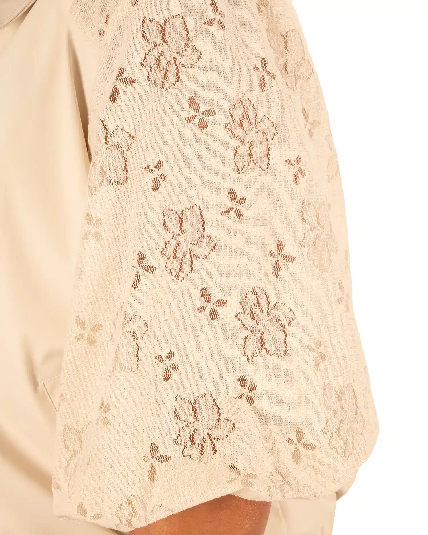 Lichtbeige bomberjack kant van Triple Nine - Afbeelding 4