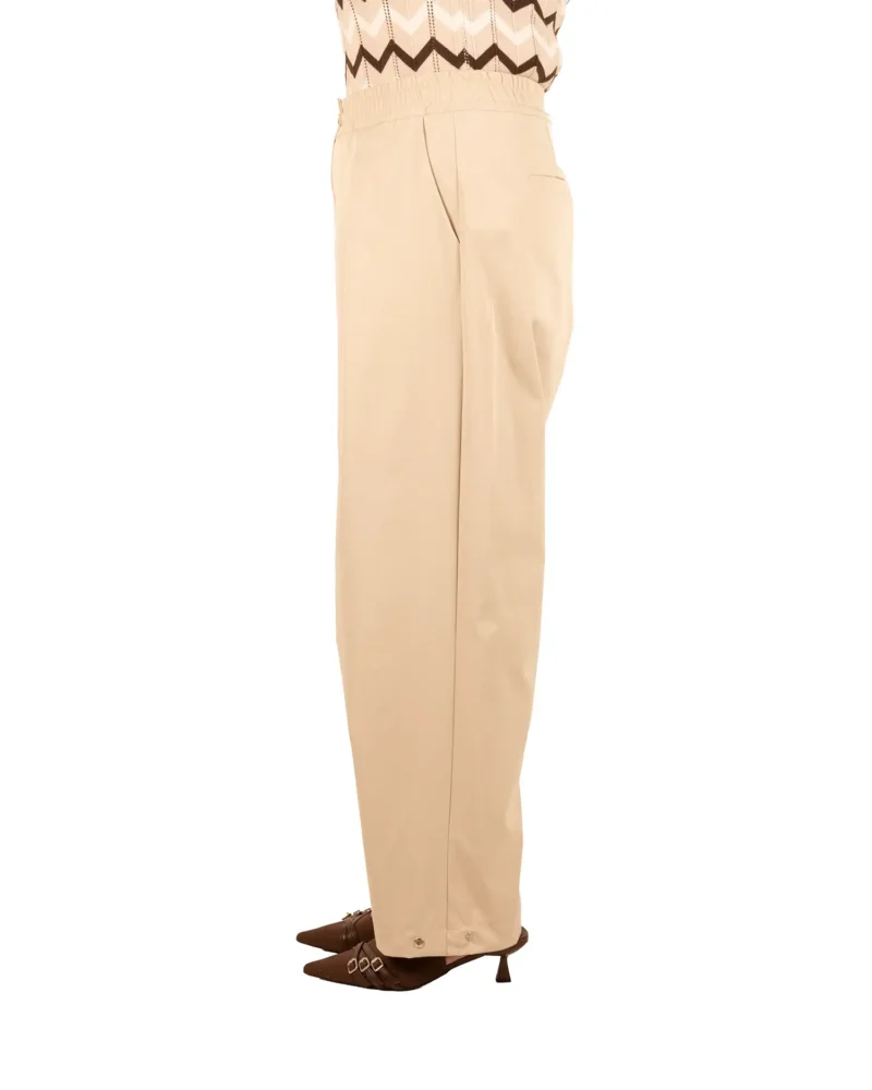 Lichtbeige broek van Chastar - Afbeelding 4