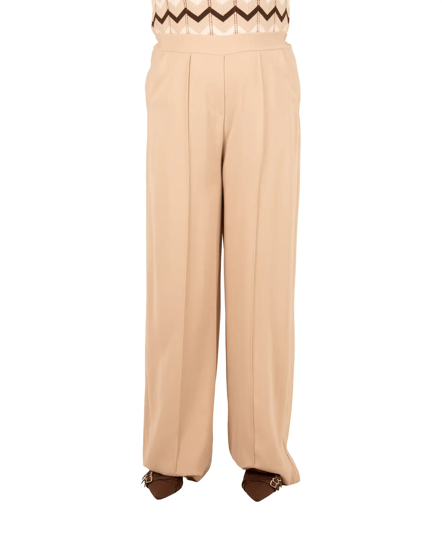 Beige pantalon van Barcode - Afbeelding 4