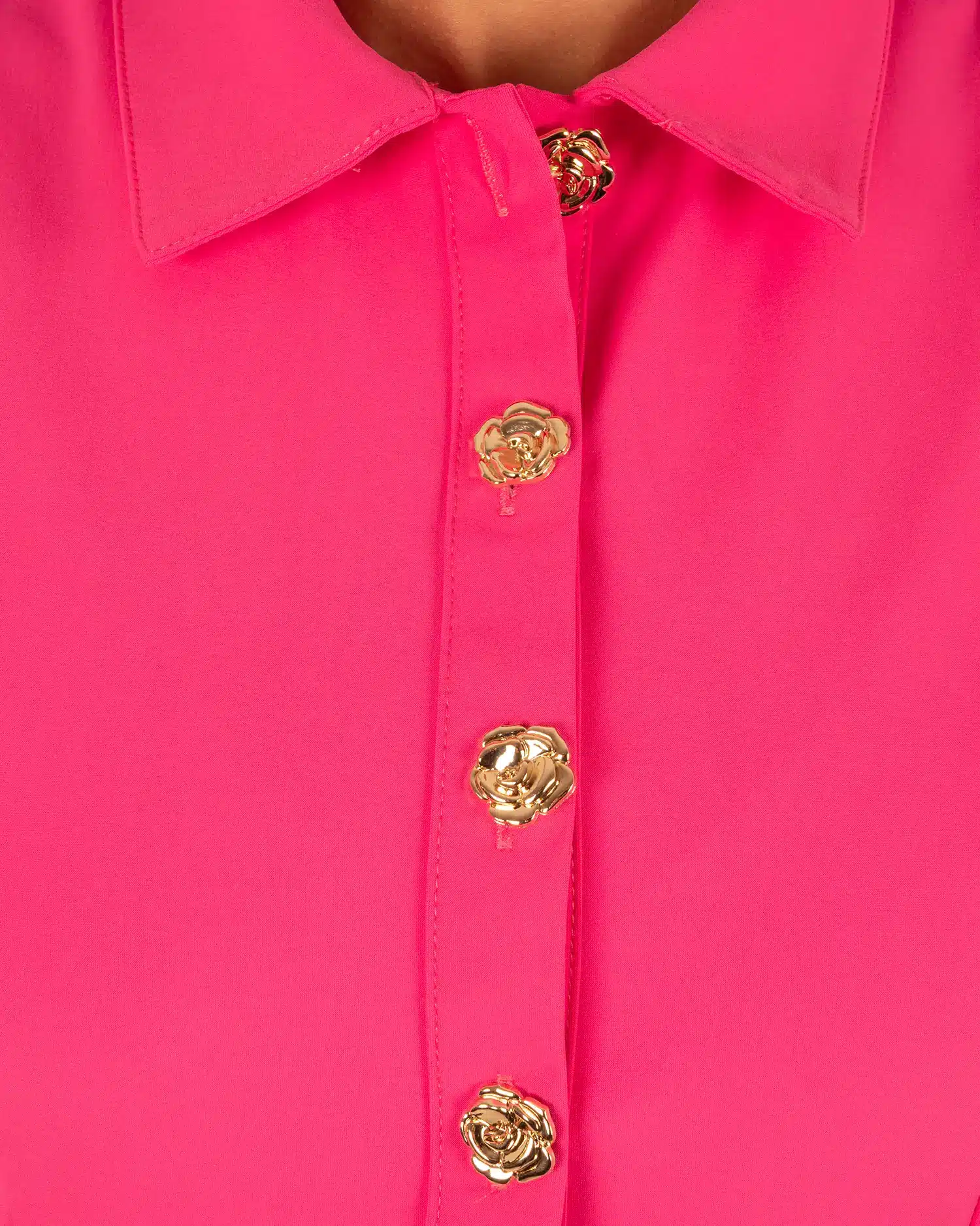 Fuchsia mouwloze travelstof blouse van Triple Nine - Afbeelding 4