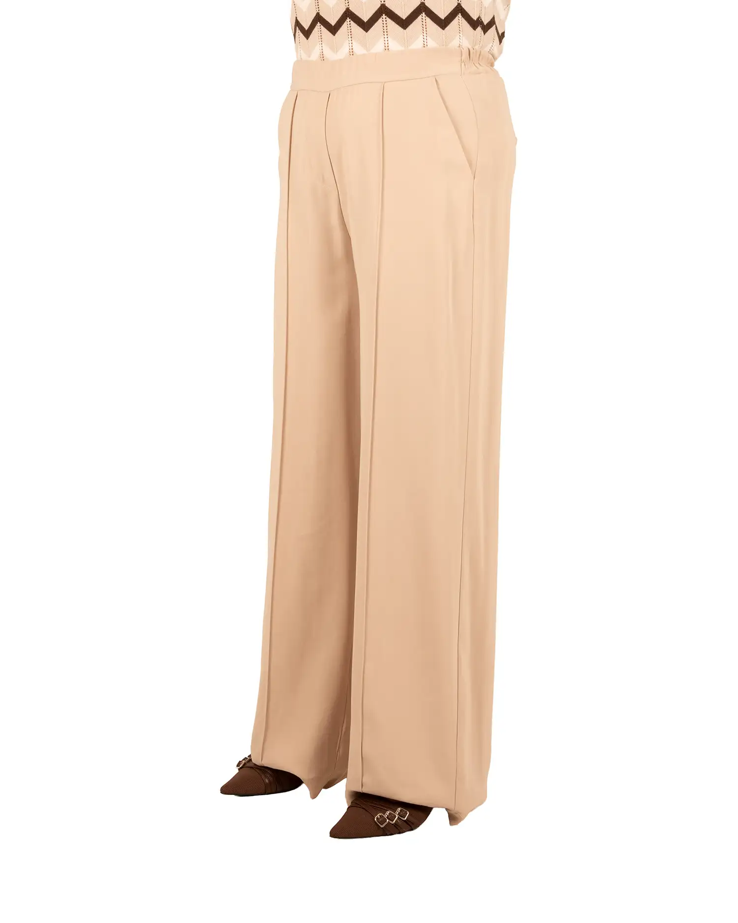 Beige pantalon van Barcode - Afbeelding 2