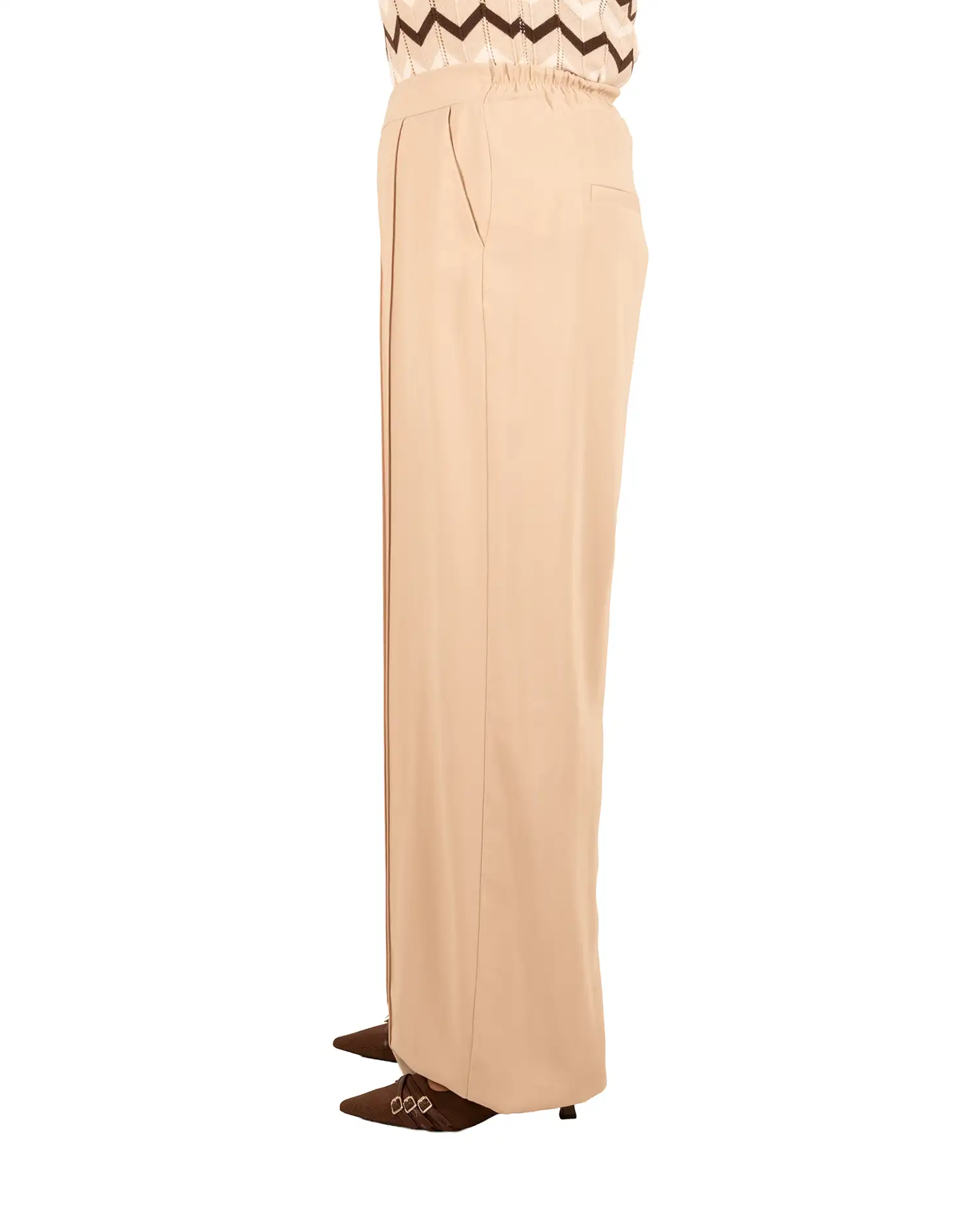 Beige pantalon van Barcode - Afbeelding 3