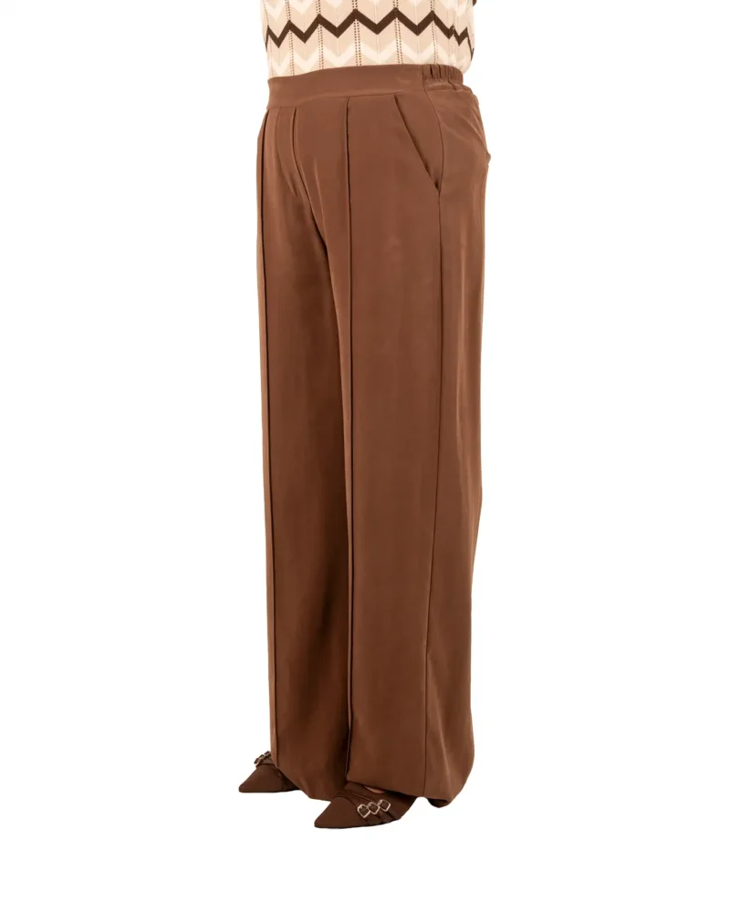 Donkerbruine pantalon van Barcode - Afbeelding 2