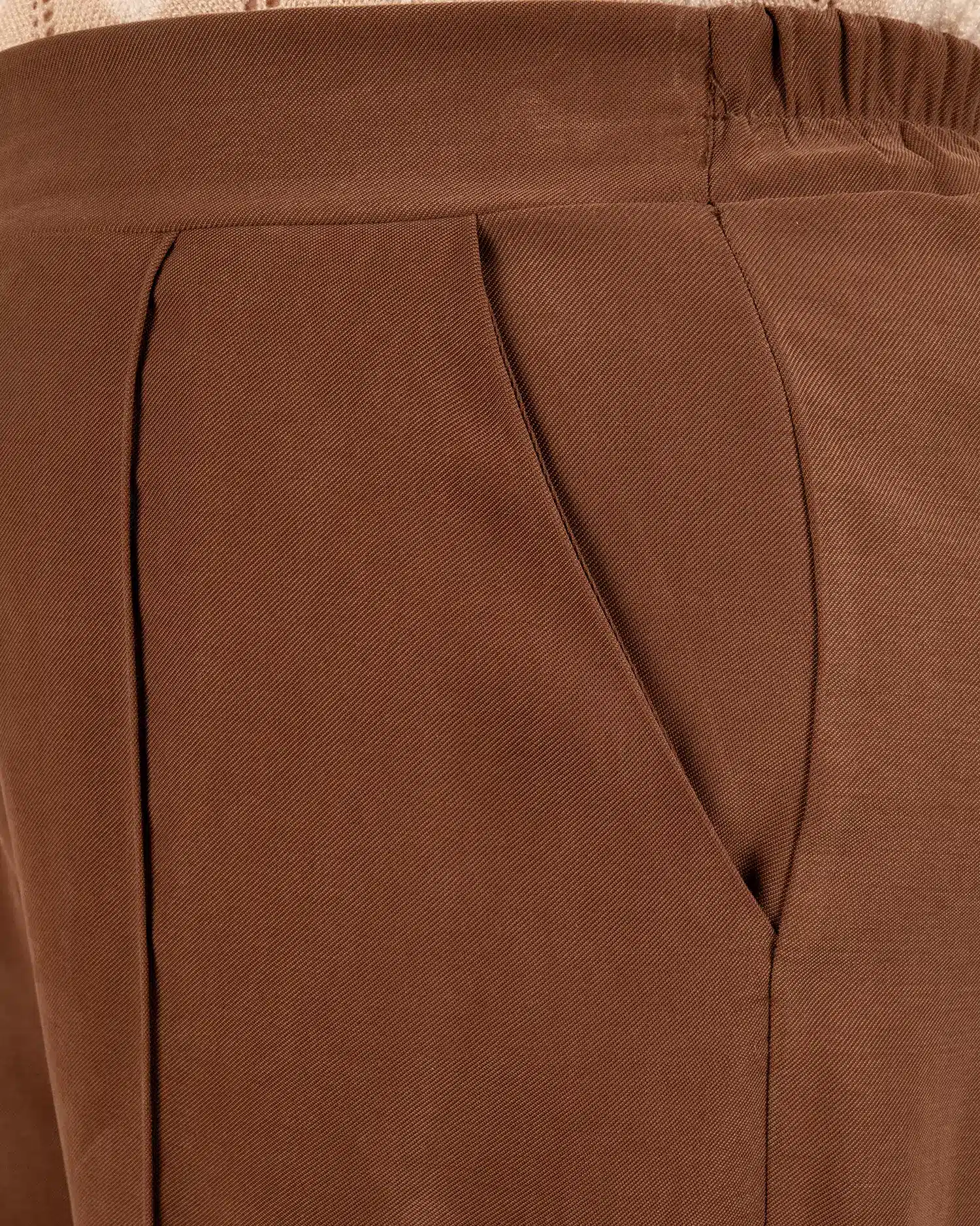 Donkerbruine pantalon van Barcode - Afbeelding 5