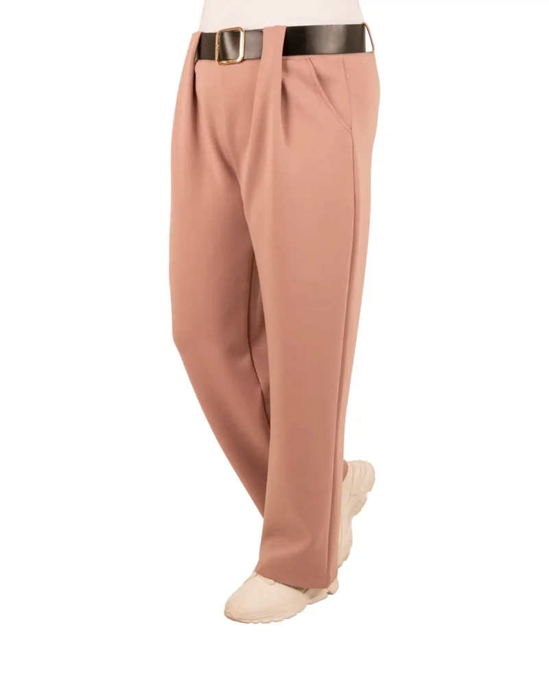 Oudroze jogpantalon met riem van El-Vita - Afbeelding 2