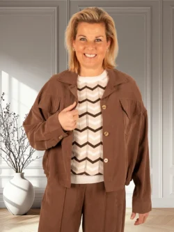 Donkerbruin jasje van Barcode