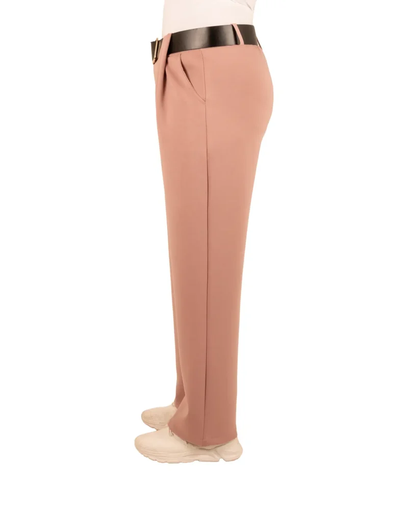 Oudroze jogpantalon met riem van El-Vita - Afbeelding 4