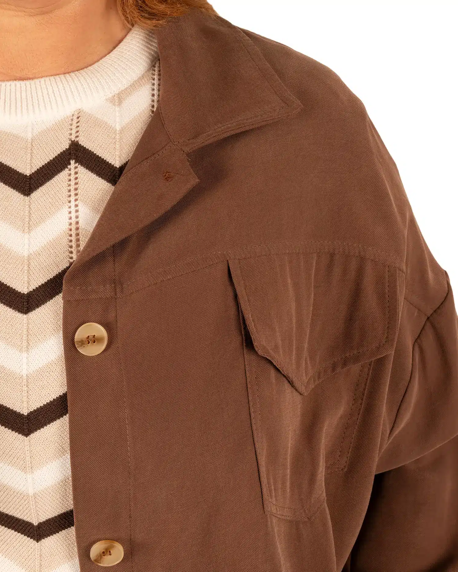 Donkerbruin jasje van Barcode - Afbeelding 5