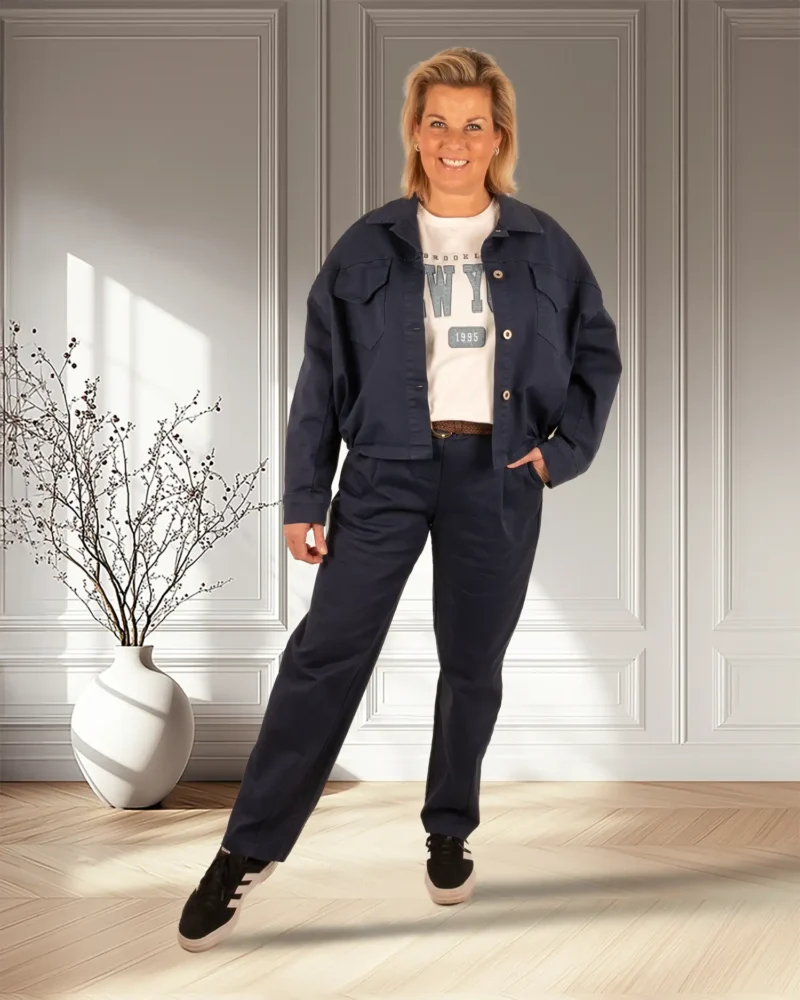 Donkerblauw jasje van Chastar - Afbeelding 2