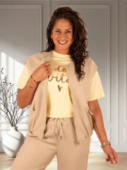 Beige bodywarmer van Chastar