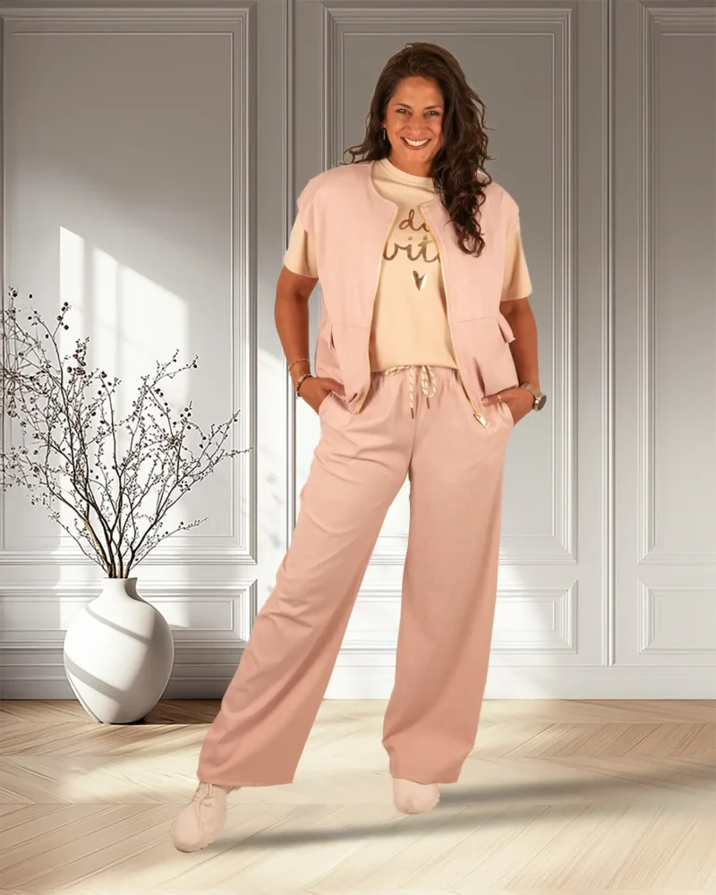 Oudroze pantalon van Chastar